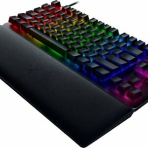 Razer - Huntsman V2 TKL Wired Optical Purple Clicky Switch Gaming Keyboard with Chroma RGB Backlighting - Black