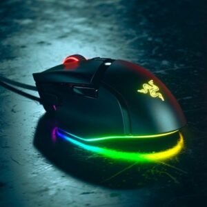 Razer - Basilisk V3 Wired Optical Gaming Mouse with Chroma RBG Lighting - Black