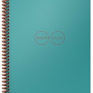 Rocketbook - Fusion Smart Reusable Notebook 7 Page Styles 8.5" x 11" - Neptune Teal