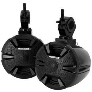 Alpine - 6-1/2” 2-Way Weather-Resistant Coaxial Speaker Pods (Pair) - Black