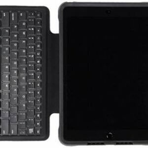 OtterBox - Unlimited Series w/Keyboard Folio for Apple® iPad® (7th generation, 8th generation, and 9th generation) - Black Crystal