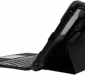 OtterBox - Unlimited Series w/Keyboard Folio for Apple® iPad® (7th generation, 8th generation, and 9th generation) - Black Crystal