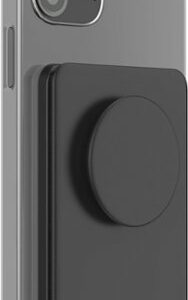 PopSockets - MagSafe PopWallet+ Cell Phone Wallet & Grip - Black