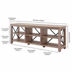 Camden&Wells - Sawyer TV Stand for TVs up to 75" - Gray Oak