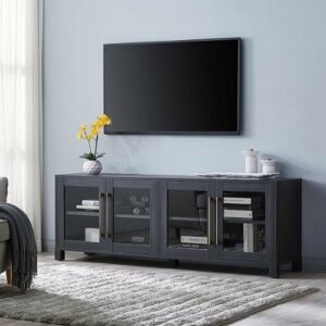 Camden&Wells - Quincy TV Stand for TVs up to 75" - Charcoal Gray