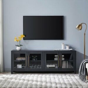 Camden&Wells - Quincy TV Stand for TVs up to 75" - Charcoal Gray