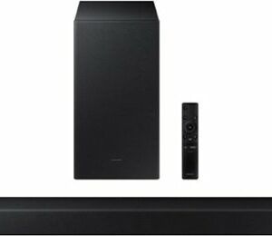 Samsung - 2.1-Channel Soundbar with Wireless Subwoofer and DOLBY AUDIO / DTS 2.0 - Black