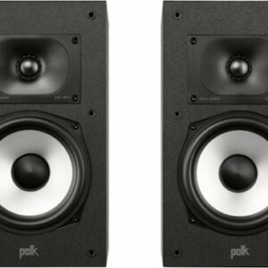 Polk Audio - Monitor XT20 Bookshelf Speaker Pair - Midnight Black