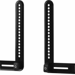 Best Buy essentials™ - Rear Soundbar Wall Mount for Most 15 lb. Soundbars - Black