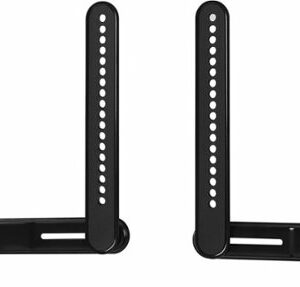 Best Buy essentials™ - Rear/Bottom Soundbar Wall Mount for Most 15 lb. Soundbars - Black