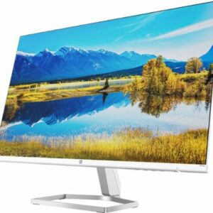 HP - 27" IPS LED FHD FreeSync Monitor (HDMI x2, VGA) with Integrated Speakers - Ceramic White