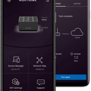 NETGEAR - Nighthawk AX1800 Dual-Band Mesh Wi-Fi 6 Satellite - Black