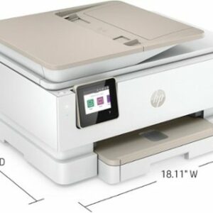 HP - ENVY Inspire 7955e Wireless All-In-One Inkjet Photo Printer with 3 months of Instant Ink included with HP+ - White & Sandstone