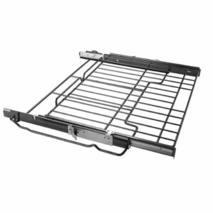 GE - 27" Never-Scrub Heavy-Duty Roller Rack Accessory - Silver