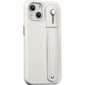 SaharaCase - FingerGrip Series Case with Strap for Apple iPhone 13 mini - White