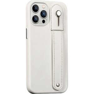 SaharaCase - FingerGrip Series Case with Strap for Apple iPhone 13 Pro - White