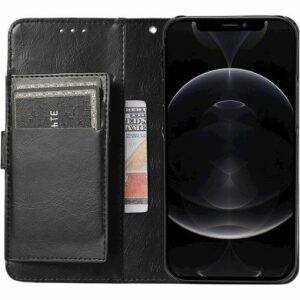 SaharaCase - Folio Wallet Case for Apple iPhone 13 Pro - Black