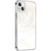 SaharaCase - Marble Series Case for Apple iPhone 13 - White/Gold