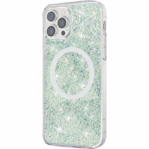 SaharaCase - Sparkle Case with MagSafe for Apple iPhone 13 Pro - Clear, Teal, Green