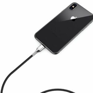 Cygnett - Armored Lightning to USB-C Charge and Sync Cable (6 Feet) - Black