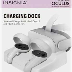 Insignia™ - Charge Station for Meta Quest 2 - White