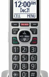 Panasonic - KX-TGF975S Link2Cell DECT 6.0 Expandable Cordless Phone System with Digital Answering System and Smart Call Blocker - Silver