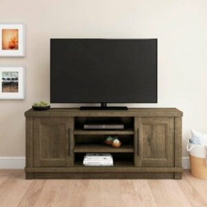 Whalen Furniture - TV Console for Most TVs up to 75" - Brown