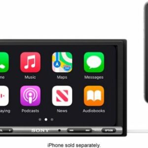 Sony - 6.95" Android Auto and Apple CarPlay Bluetooth Digital Media Receiver - Black