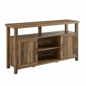 Walker Edison - Classic 2-Door TV Stand for Most TVs up to 65” - Rustic Oak