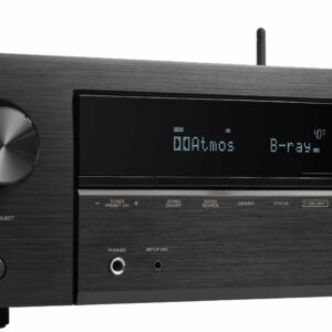 Denon - AVR-X1700H (80W X 7) 7.2-Ch. with HEOS and Dolby Atmos 8K Ultra HD HDR Compatible AV Home Theater Receiver with Alexa - Black