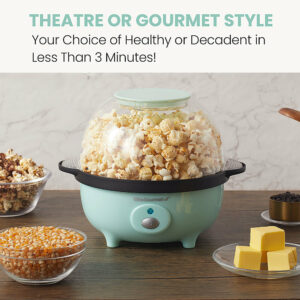 Elite Gourmet - 3Qt. Popcorn Popper - Mint