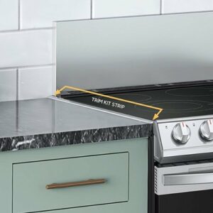 Samsung - Trim kit for 30” Slide in Range - Black Stainless Steel