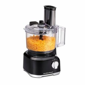 Hamilton Beach - 8 Cup Food Processor with Built-In Bowl Scraper - Black