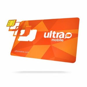 Ultra Mobile - 1-Month Unlimited Prepaid SIM Card - Orange