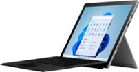 Microsoft - Surface Pro 7+ - 12.3” Touch-Screen - Intel Core i3 - 8GB Memory - 128GB SSD with Black Type Cover - Platinum