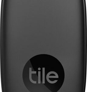 Tile - Pro (2022) - 1 pack Powerful Bluetooth Tracker, Key Finder and Item Locator for Keys, Bags, and More; Up to 400 ft Range - Black