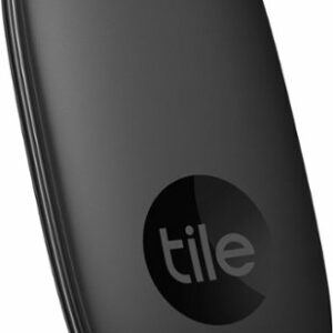 Tile - Pro (2022) - 1 pack Powerful Bluetooth Tracker, Key Finder and Item Locator for Keys, Bags, and More; Up to 400 ft Range - Black