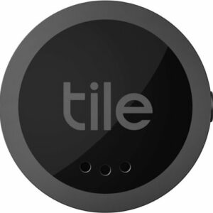 Tile - Sticker (2022) - 1 Pack Small Bluetooth Tracker, Remote Finder and Item Locator, Pets and More; Up to 250 ft. Range - Black