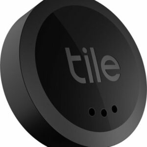 Tile - Sticker (2022) - 1 Pack Small Bluetooth Tracker, Remote Finder and Item Locator, Pets and More; Up to 250 ft. Range - Black