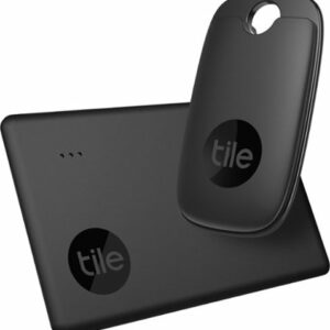 Tile - Performance Pack (2022) - 2 Pack (1 Pro, 1 Slim)- Bluetooth Tracker, Item Locator & Finder for Keys, Wallets & More - Black