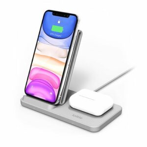 iOttie - iON 7.5/10W Wireless Duo Charging Stand & Pad for iPhone/Android - Gray