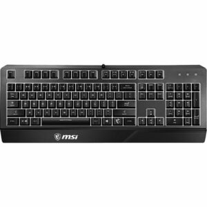 MSI - VIGOR GK20 Ergonomic Wired Gaming Membrane Keyboard - Black