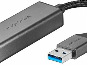 Insignia™ - USB to Ethernet Adapter - Black