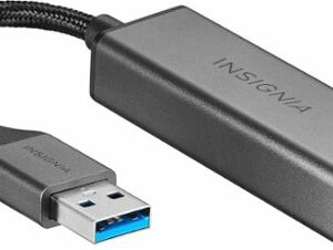 Insignia™ - USB to Ethernet Adapter - Black