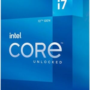 Intel - Core i7-12700K Desktop Processor 12 (8P+4E) Cores up to 5.0 GHz Unlocked  LGA1700 600 Series Chipset 125W - Grey/Black/Gold