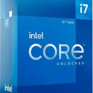 Intel - Core i7-12700K Desktop Processor 12 (8P+4E) Cores up to 5.0 GHz Unlocked  LGA1700 600 Series Chipset 125W - Grey/Black/Gold