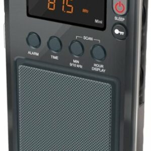 Eton - Elite Mini Portable AM/FM/Shortwave Radio with Carrying Pouch - Gray