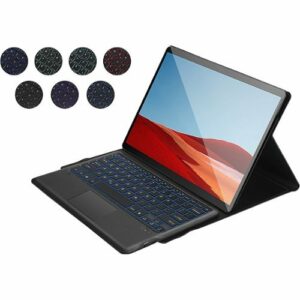 SaharaCase - Keyboard Case for Microsoft Surface Pro X (2021) - Black