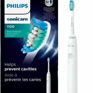 Philips Sonicare - 1100 Power Toothbrush, Rechargeable Electric Toothbrush - White Grey