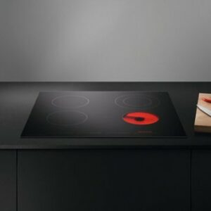 Fisher & Paykel - 24" Built-In Electric Ceramic Cooktop with 4 Burners - Black